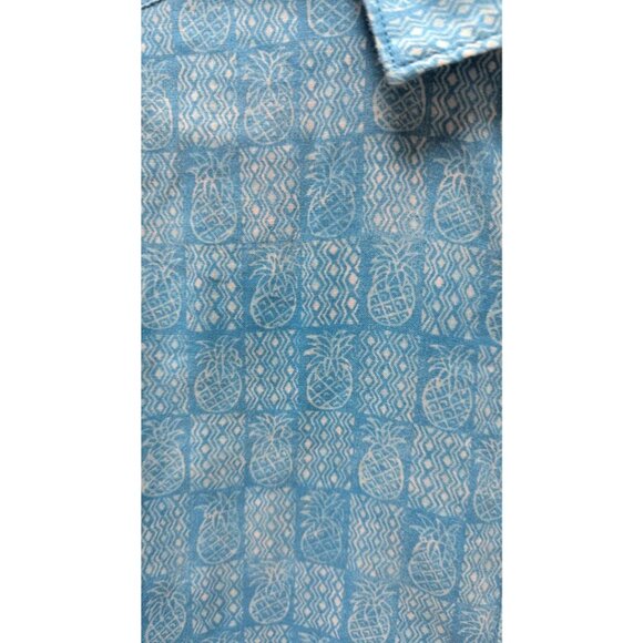 Tommy Bahama Tropical Turquoise Button-Down Shirt - Picture 2 of 3